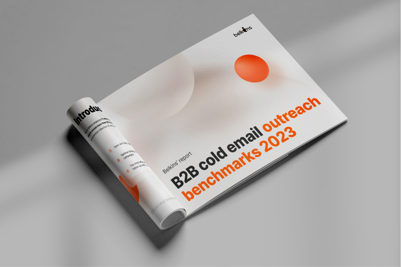 B2B cold email outreach benchmarks 2023: Belkins' report